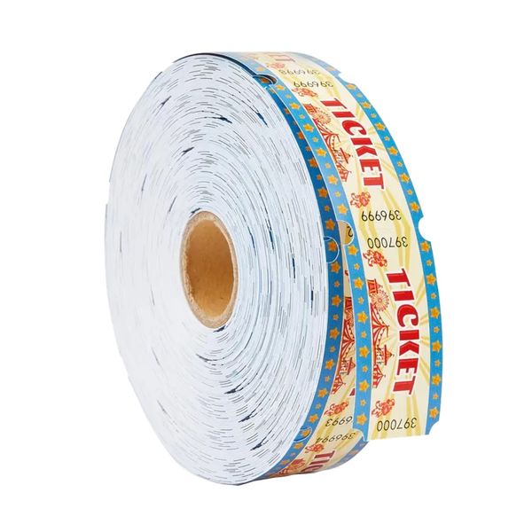 Stationery 1000Pcs Colorful Raffle Durable Paper Carnival Tickets -5cm