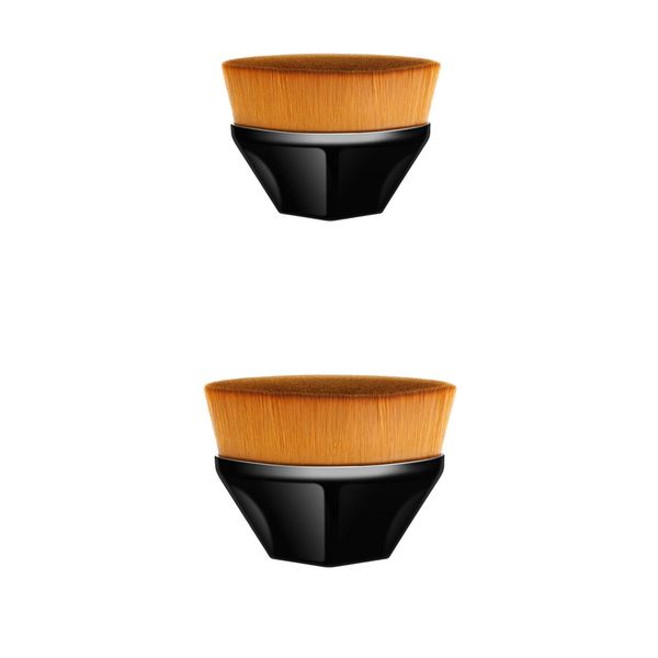 2Pcs Foundation Makeup Brush for Liquid Cream Powder Cosmetics with Case