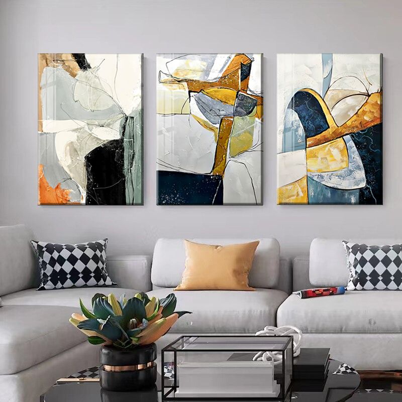 Modern Abstract Minimalist 3 Piece Canvas Print Wall Art Decor | Shop ...