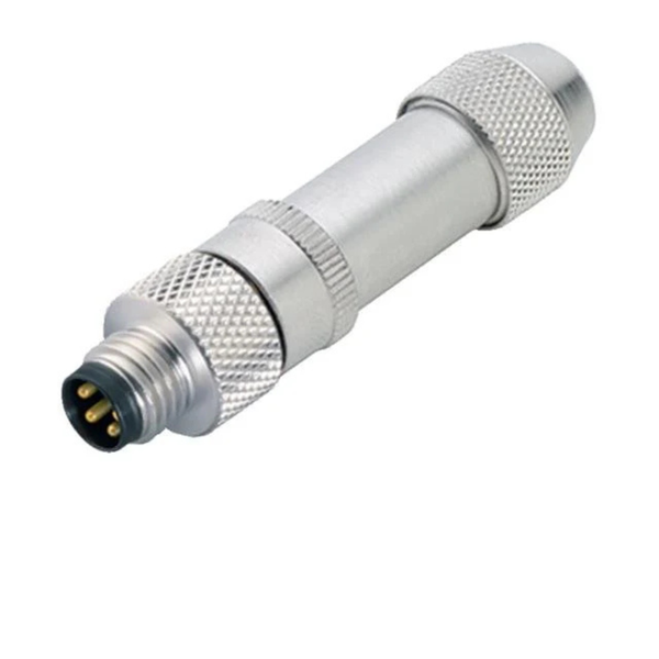 99-3363-00-04 M8 4-Pole Male Straight Connector, Solder, IP67