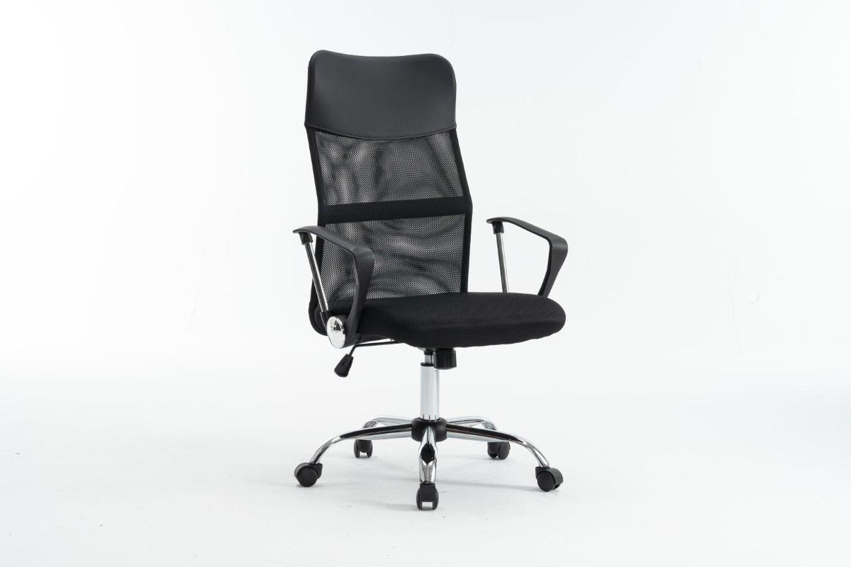 IC3 Mesh High Back Office Chair with Vegan Leather Accents
