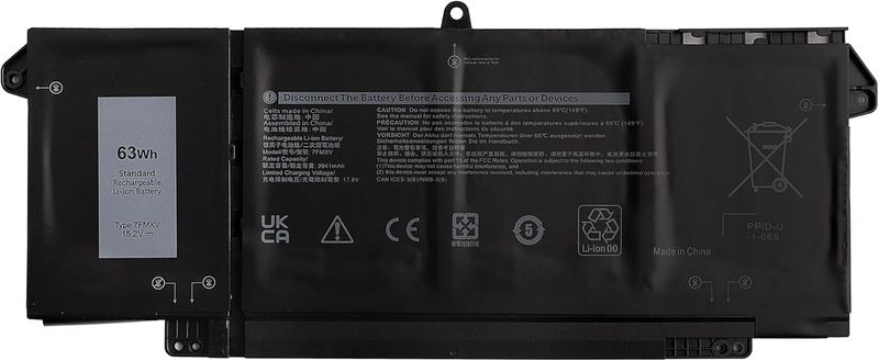 Replacement Laptop Battery Compatible Dell 7420 7FMXL 15.2V 63Wh