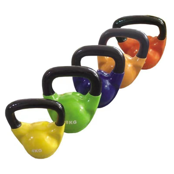 Vinyl Coated Fitness &amp; Strengthening Kettlebells Set of 5
