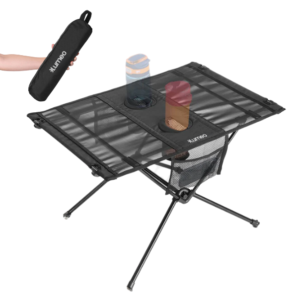 Original Lumeo QuickFold Camping Table - Lightweight, Compact &amp; Portable