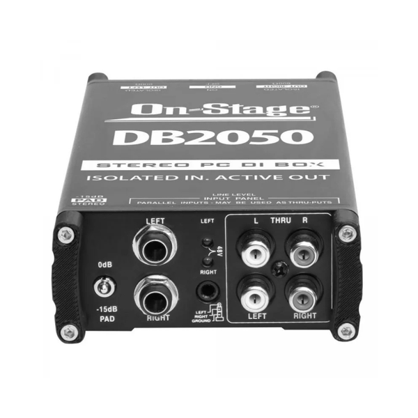 On-Stage DB2050 Active Stereo Multimedia DI Box