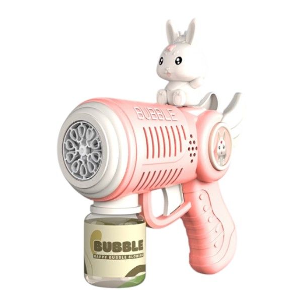 Bunny Breeze Cartoon Bubble Gun - Pink