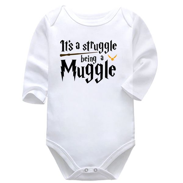 It's A Struggle Fantasy Baby Vest Bodysuit Onesie Long Sleeve