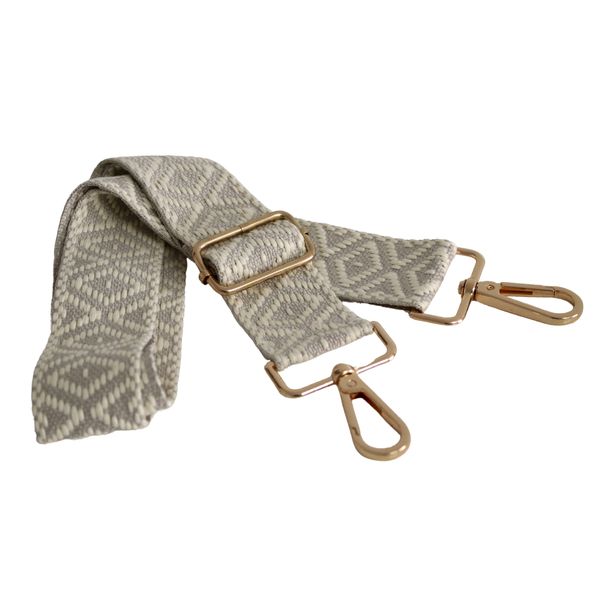 Crossbody Replacement Strap - Geometric Grey