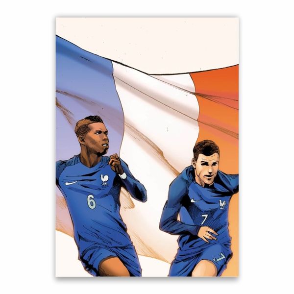 Pogba And Griezmann Poster - A1