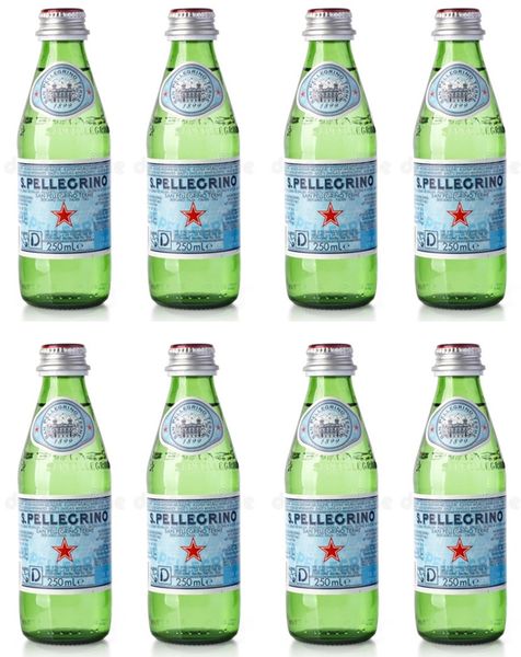 San Pellegrino Sparkling Water - Glass Bottle - 250ml - 8 Pack