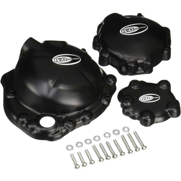 R&amp;G Engine Case Cover Kit Compatible with Kawasaki ZX6R (2009-2017)