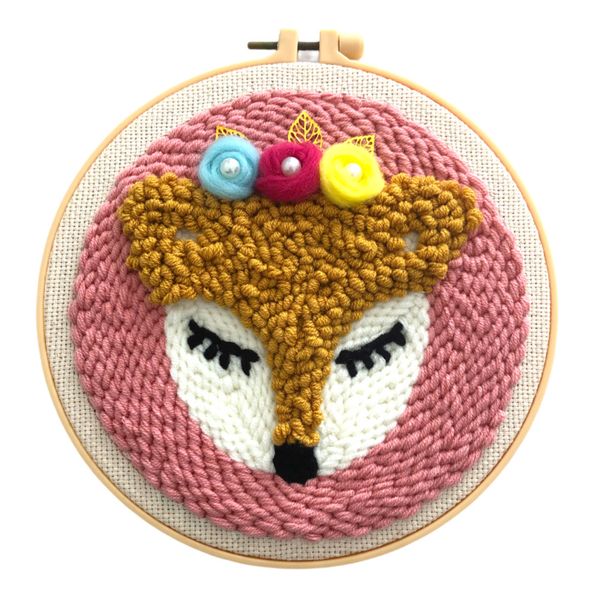 Deer - Punch Needle Embroidery Wool Art DIY Craft Kit Tapestry
