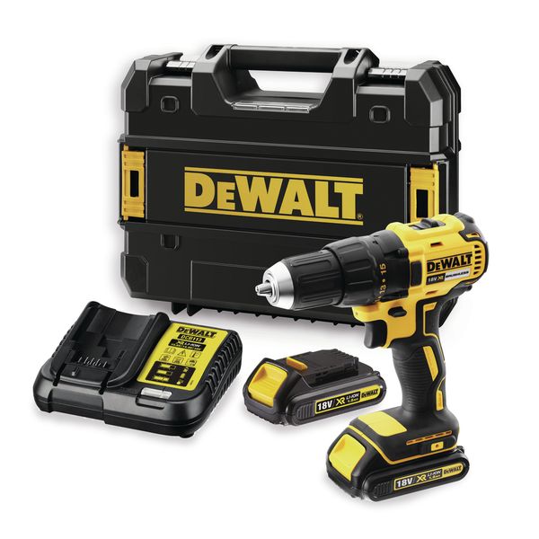 Dewalt 18V 13mm Cordless Brushless Drill Driver + 2x Batteries + Kitbox