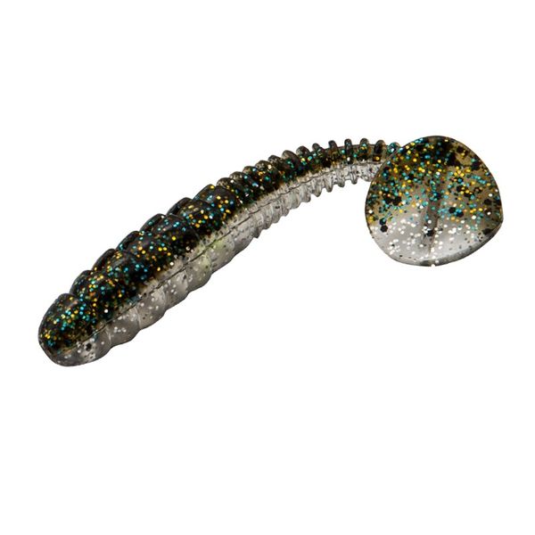 Fishing Lure Soft Paddle Bait White with flecks