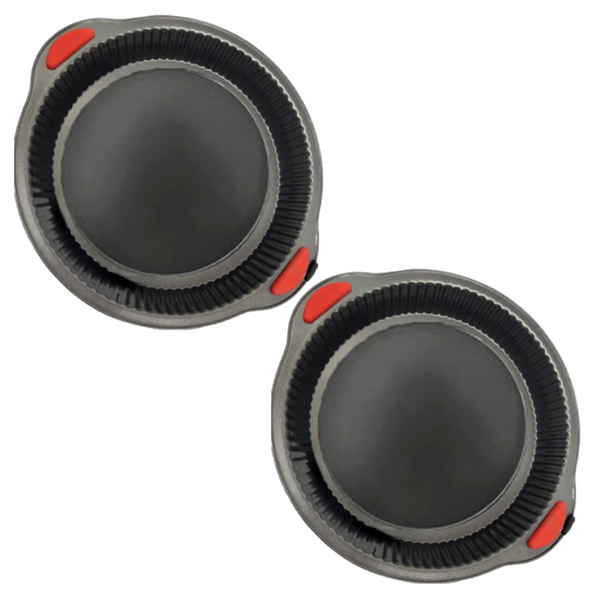 34 cm Round Tart Pan Carbon Steel Non-Stick 2 Pack