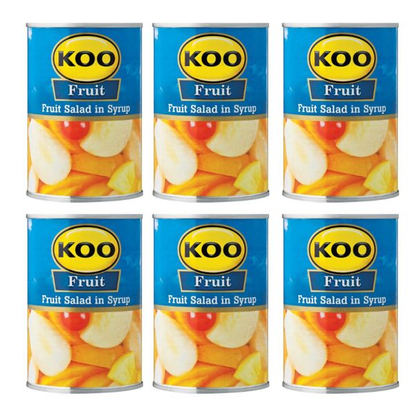 KOO Fruit Salad in Syrup 6 x 410g Shop Today. Get it Tomorrow