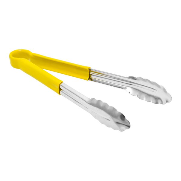 Regent Tongs Stainless Steel Polycoated Yellow, (317x40x20mm)