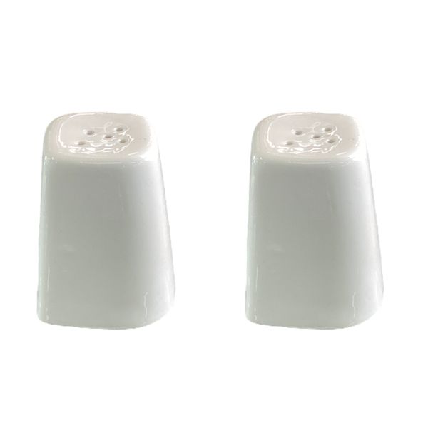 2 Piece Salt/Pepper Shaker 7x5cm Tapered Porcelain