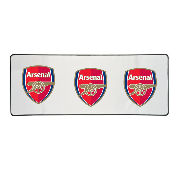 Katz Designs - Long Desk Mouse Pad - Arsenal