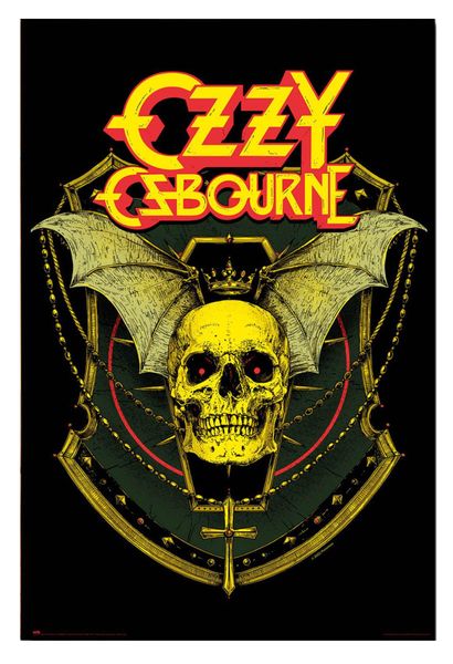 Ozzy Osbourne Skull Poster