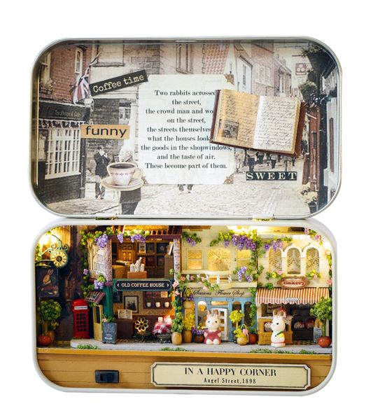 Cute Room In A Happy Corner DIY Miniature Scene Box Kit (16.4cm Tall)