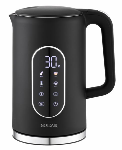 Goldair Black Digital Stainless Steel Kettle Model Number GDSK-8723