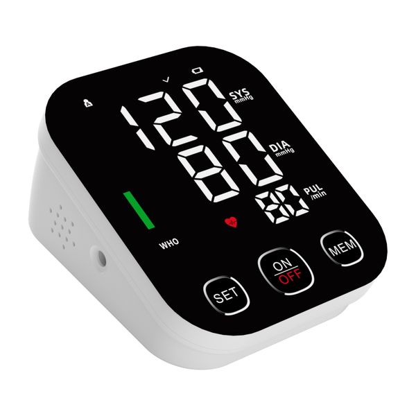 Portable Digital Blood Pressure Monitor for Home Use - Black