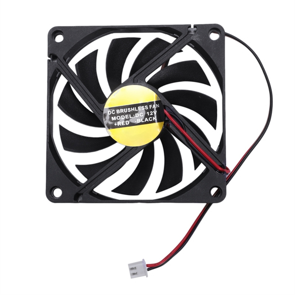 80mm 2 Pin Connector Cooling Fan Low Pressure For PC Computer Case