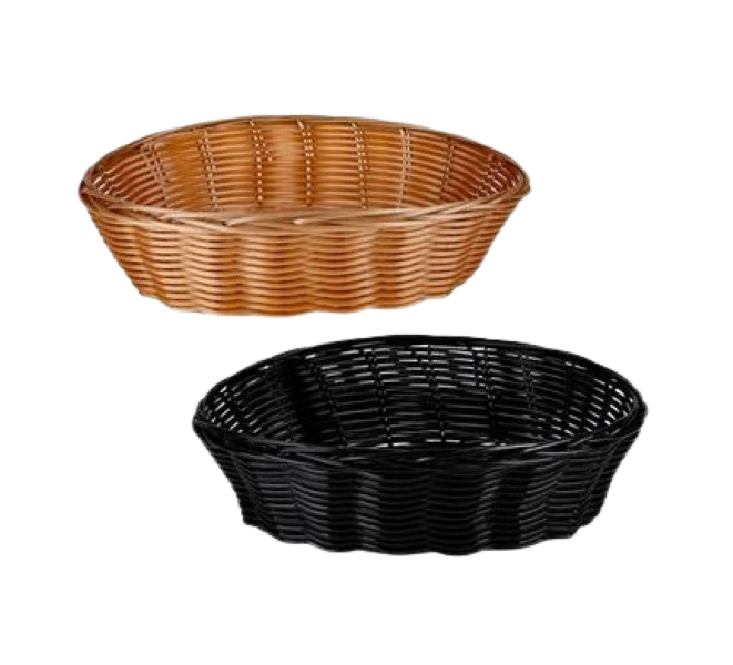Bulk Pack x 2 Woven plastic basket 23x15x6cm