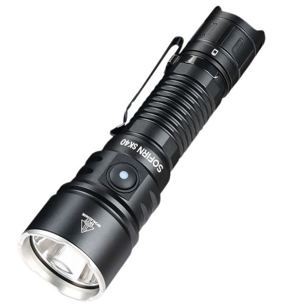 Sofirn SK40 3200 Lumen 580m Throw Rechargeable Tactical Flashlight