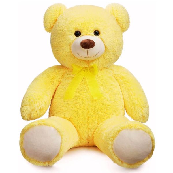Huge Super Soft Huggable Yellow Teddy Bear - 130cm