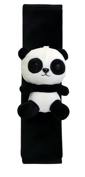Big Eyes Panda Car Seat Belt Cover Neck Cushion Protector (10.24×2.36in)