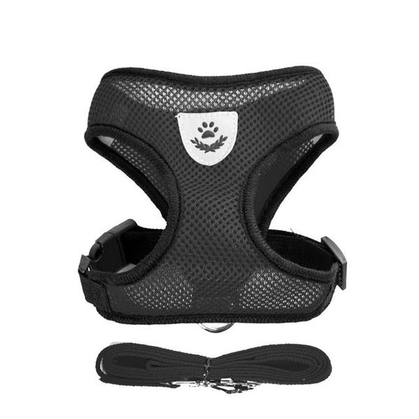 Pet Harness Puppy Cat Vest Black