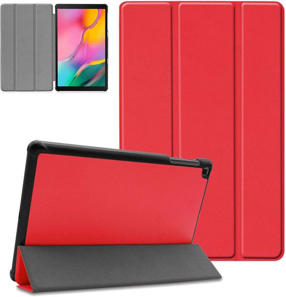 TUFF-LUV Smart Case &amp; Stand for Samsung Galaxy Tab A9 (2023) 8.7" (SM-X110/X115) - Red (for charging - this Tablet - Chargers via USB-C) - 1 Year