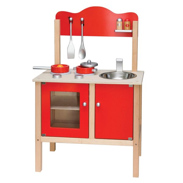 Viga Noble Kitchen Red (Stove, Sink &amp; Cupboard &amp; accessories)