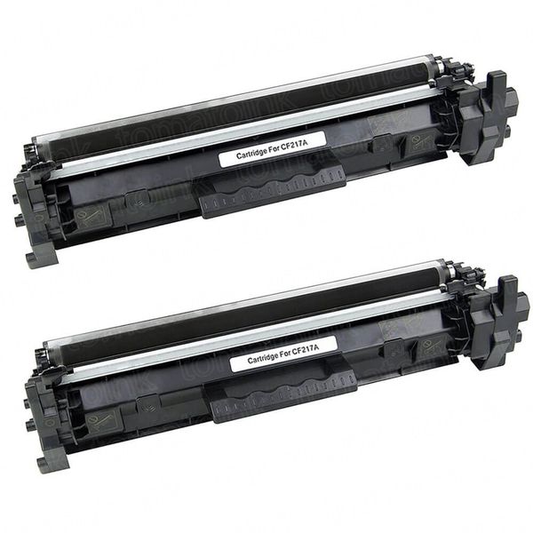Compatible HP 17A / CF217A Black Toner - Dual Pack