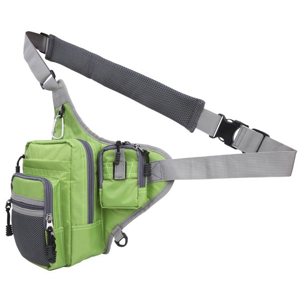 Fishing Waist Pack Compatible with Cycling Outdoor Sport Green