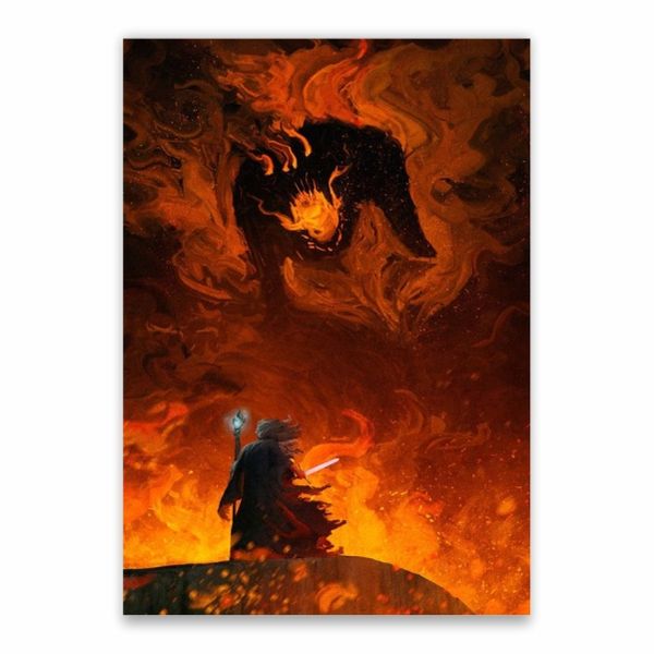 Gandalf VS Balrog Poster - A1