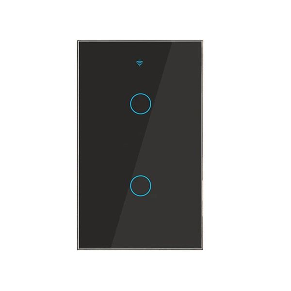 Smart WIFI 2 GANG Switch Black