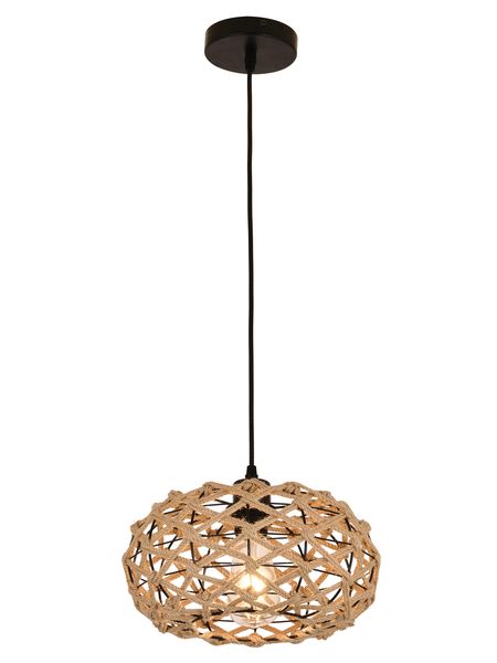 Round Bohemian Rope and Metal Pendant Light - PEN859