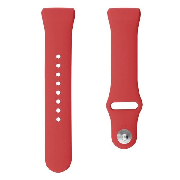 Classic Silicone Strap Compatible With Fitbit Charge 3/4 (Size: M/L) - Red