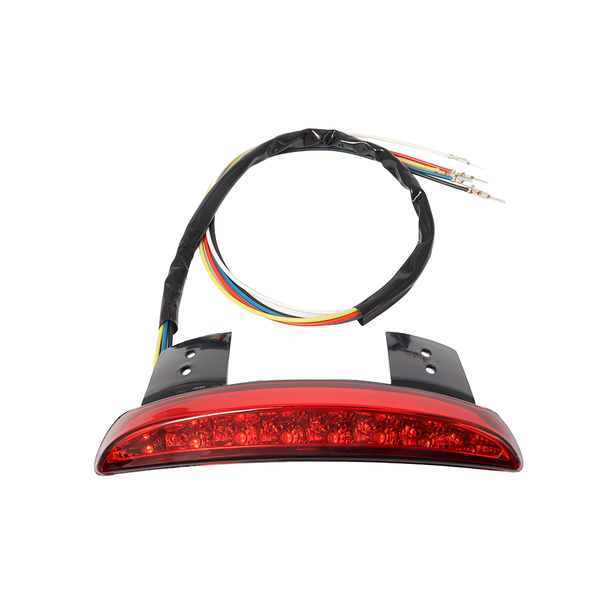 (Red Motorcycle Rear Fender Tailling Edge LED Brake Tail Light Turn Signal
