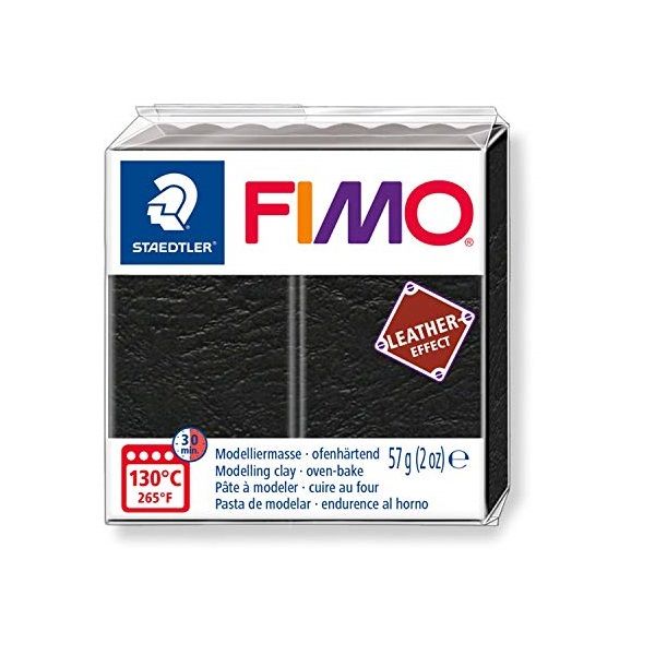 Staedtler Mod. clay Fimo leather effect black 57g