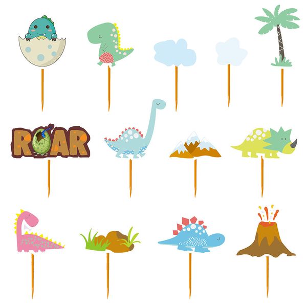 iKids Dinosaur Cupcake Toppers