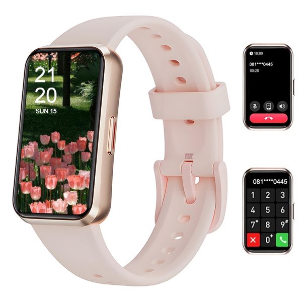 Fashion Pink Smartwatch for Lady-Trendy Design &amp;Smart Features,Gift for Her