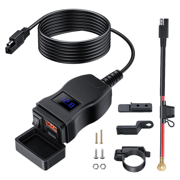 Motorcycle Usb Fast Cellular Charger Waterproof Type C Port Socket