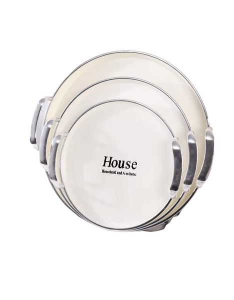 Serving Tray Light Luxury 3 Pack Dessert Plate