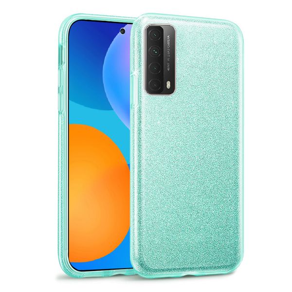 Tekron Glitter Sparkle Protective Case for Huawei P Smart (2021) - Green