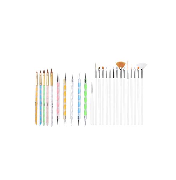 Nail Art Brush Set - 25 Pieces