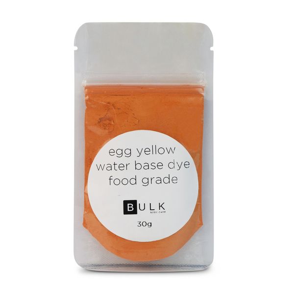 Bulk Body Care - Water Base Dye - Food Grade - Egg Yellow - 30g